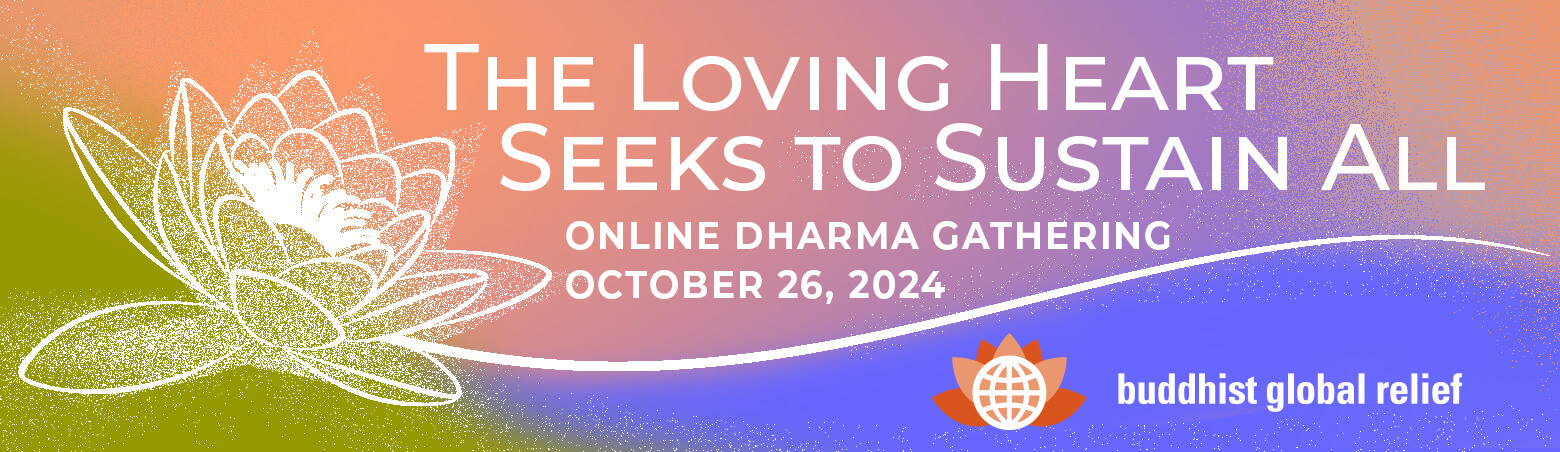 Promotional banner for a Loving Kindness meditation event starting October 26, 2024.
