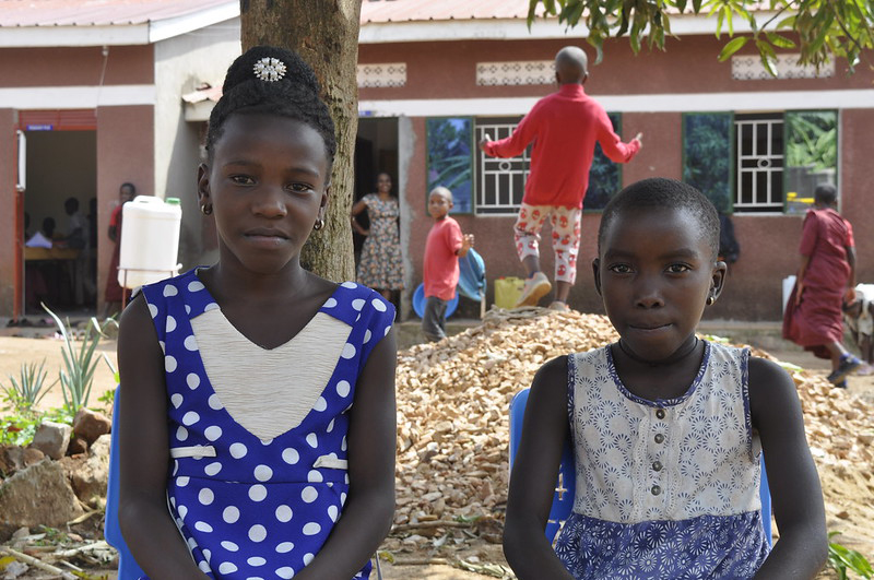 Uganda Buddhist Centre_Eva and Nakato Two young school girls Uganda Buddhist Centre